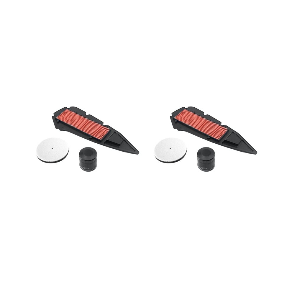 2X Motorcycle Engine Air Filter Oil Filter With Air Inlet Sponge For Zt368g 368G Intake Cleaner Element 6033314494979