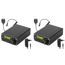 2X USDR USDX+ V2 10/15/17/20/30/40/60/80 M 8 Bänder SDR Hochfrequenz SSB QRP Transceiver BNC-Schnittstelle EU-Stecker