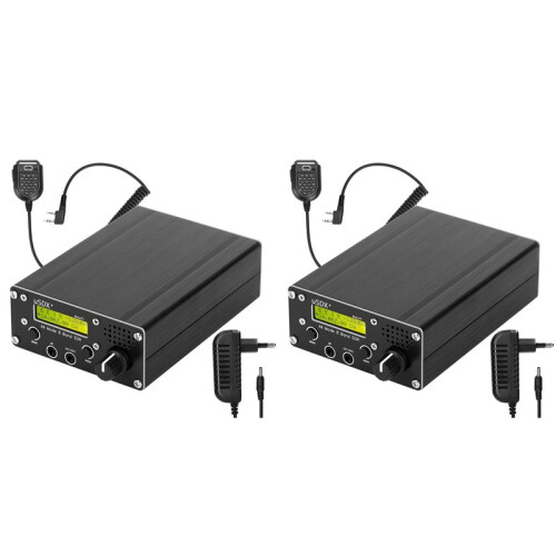 2X USDR USDX+  V2 10/15/17/20/30/40/60/80m 8 Bands SDR High Frequency SSB QRP Transceiver BNC Interface Eu Plug