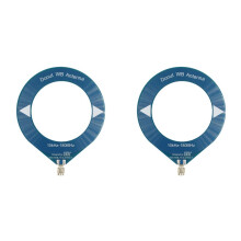 2X Antena Loop de 10 KHz-180 MHz com Cobertura de Todas As Bandas, Antena Tipo Anel Donut com Suporte para SDR de Ondas Curtas/Médias para Rádio