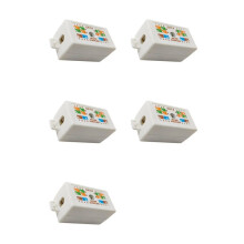 5X RJ45 Cat6-Anschlussdose für Ethernet-Netzwerkkabel-Anschlusszubehör