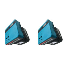 2X pour  Power Inverter 18V Batterie Vers AC 110V Sortie Portable Onduleur à Onde Sinusoïdale Modifiée Adaptateur