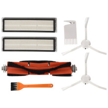 2sets voor D9 Robotstofzuiger Vervangende Accessoires Hoofdborstel Zijborstel HEPA-Filter Reserveonderdelen