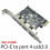 2X 4Port USB3.0 PCI-E Expansion Card PCI Express USB 3.0 Hub Adapter 5Gbps Riser Controller Extender with  Power 7