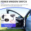 4X 12V Car Universal Power Window  Kit Power Window Glass Lifter 5