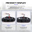 4X 12V Car Universal Power Window  Kit Power Window Glass Lifter 7