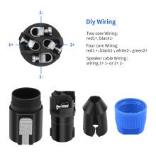20PC 4Pin NL4FC Speaker Connector Ohm Plug Speaker Audio Cable Adapter Twist Lock 4Pin Speakon Female Jack Accessories,A