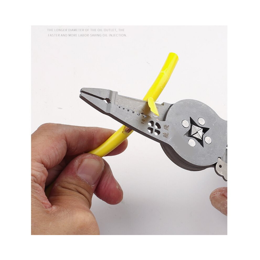 Multi-Functional Crimping Pliers For Wire Stripping, Separation, And Terminal Crimping 6033064608817