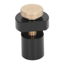 19mm Aluminum Woodworking Bench Dog with Thumb Screw Non Slip Stop Block Black
