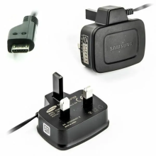 Travel Adapter Black Charger With MicroUSB Cable for Samsung Devices EP-TA60UBE