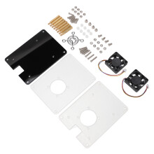 Acrylic Case for RasPi 5 with 2 Layers & 30x30x7mm Cooling Fan