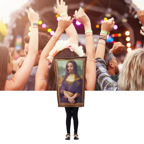 Fun Mona Lisa Costume Youngster