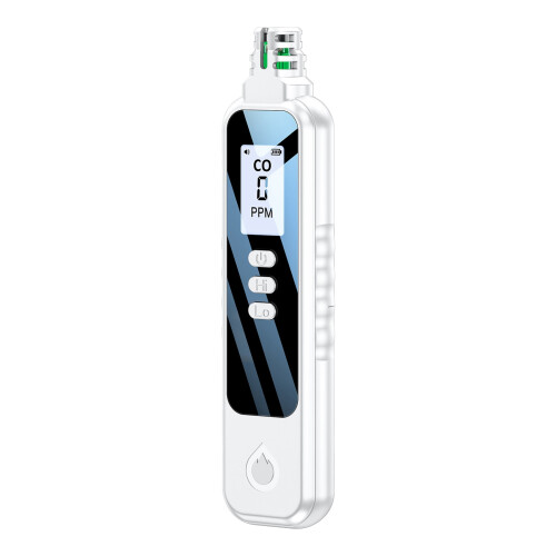 High Sensitivity LCD Portable Gas Detector for Camping, White 2