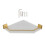 Acrylic Corner Floating Shelf Gold, Wall-Mounted 2