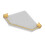 Acrylic Corner Floating Shelf Gold, Wall-Mounted 16
