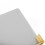 Acrylic Corner Floating Shelf Gold, Wall-Mounted 10