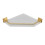Acrylic Corner Floating Shelf Gold, Wall-Mounted 15