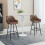 Homcom Taburetes de Bar Marrón 50 x 47.5 x 102.5 cm 2