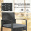 Outsunny Conjunto de Jardín Gris 58 x 55 x 76 cm 4