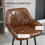 Homcom Taburetes de Bar Marrón 50 x 47.5 x 102.5 cm 5