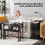 Homcom Escritorio Plegable Negro 80 x 50 x 75 cm 2