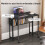 Homcom Escritorio Plegable Negro 80 x 50 x 75 cm 3