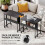 Homcom Escritorio Plegable Negro 80 x 50 x 75 cm 4