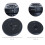 Homcom 4 Discos de Pesa Negro Ø32 x 5,5 cm 3