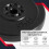 Homcom 4 Discos de Pesa Negro Ø32 x 5,5 cm 5