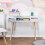 Homcom Escritorio Infantil Multicolor 100 x 48 x 76.5 cm 4