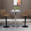Homcom Taburetes de Bar Marrón 46.5 x 51 x 106 cm 2