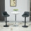 Homcom 2 Taburetes de Bar Negro 46 x 48 x 104 cm 2