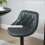 Homcom 2 Taburetes de Bar Negro 46 x 48 x 104 cm 6