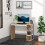 Homcom Mesa de Escritorio Bicolor 100 x 55 x 74 cm 2