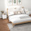 Homcom Mesillas de Noche Blanco 40 x 40 x 47 cm 2