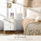 Homcom Mesillas de Noche Blanco 40 x 40 x 47 cm 4