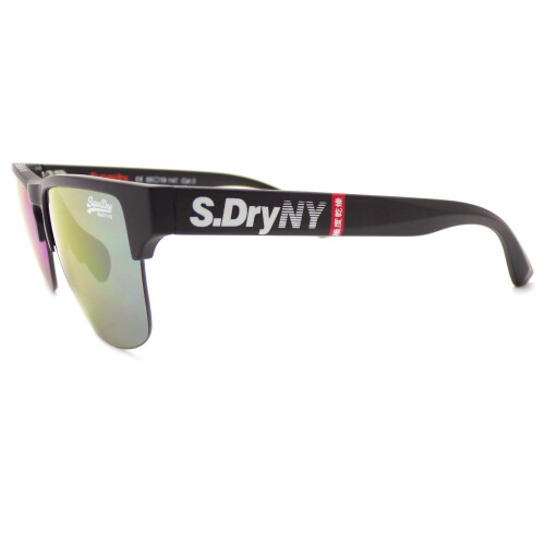 Superdry Superdry Laserlight Sunglasses Black with Multi Layered Mirrored Lenses 104 1