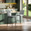 Homcom Taburetes de Bar Gris 41 x 52 x 97 cm 2