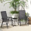 Outsunny Sillas Plegable Gris 58 x 64 x 94 cm 2