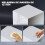 Homcom Mesita de Noche Blanco 40 x 35 x 60 cm 6