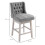 Homcom Taburetes de Bar Gris 46 x 57 x 101 cm 3