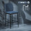 Homcom Taburetes de Bar Azul 41 x 52 x 97 cm 3