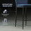 Homcom Taburetes de Bar Azul 41 x 52 x 97 cm 6
