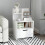 Homcom Mesilla de Noche Blanco 45 x 35 x 73 cm 2