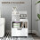 Homcom Mesilla de Noche Blanco 45 x 35 x 73 cm 6
