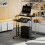 Homcom Escritorio Elevable Negro 80 x 60 x 95 cm 2