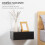 Homcom Mesitas de Noche Negro 40 x 30 x 15 cm 3