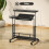 Homcom Escritorio Elevable Negro 80 x 60 x 95 cm 3