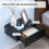 Homcom Mesitas de Noche Negro 40 x 30 x 15 cm 4