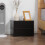 Homcom Mesitas de Noche Negro 40 x 30 x 15 cm 5
